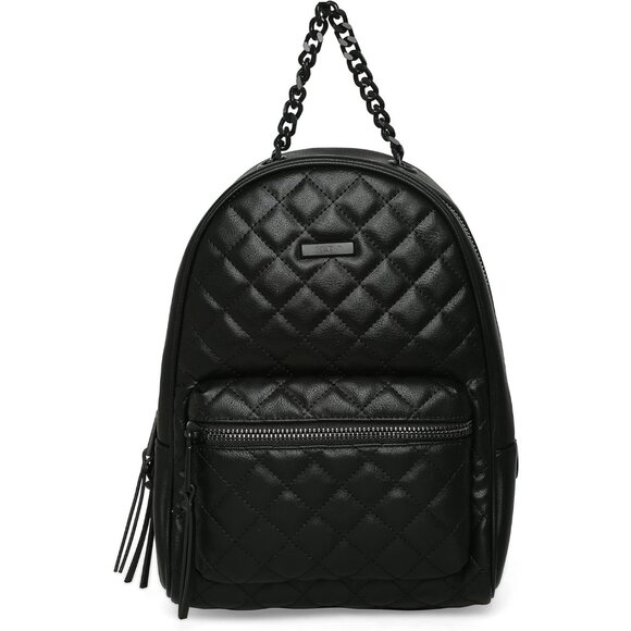 Galilinia Women's Faux Leather Daypack Backpack Black Stylish Daypack